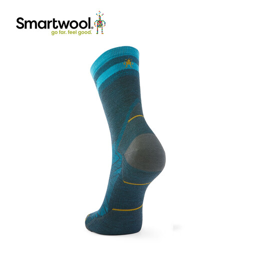 SMARTWOOL功能袜跑步零减震短筒袜四季美利奴羊毛袜舒适排汗户外袜机洗1656 日暮蓝G74 L（适合脚码42-45）