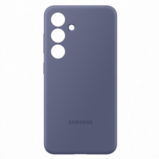 Samsung Galaxy S24 + Case de téléphone mobile Original Original Même couverture de cas de protection en silicone avec un cas de protection de la couverture arrière ultra-mince et simple Galaxy S24 + Purple