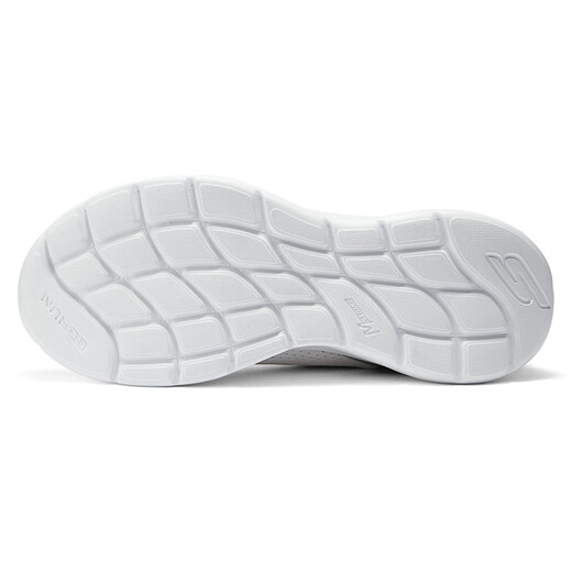 斯凯奇（Skechers）男鞋夏季2025新款减震轻便运动鞋防滑软底跑步鞋网面透气休闲鞋 220898-WGY /白色 42