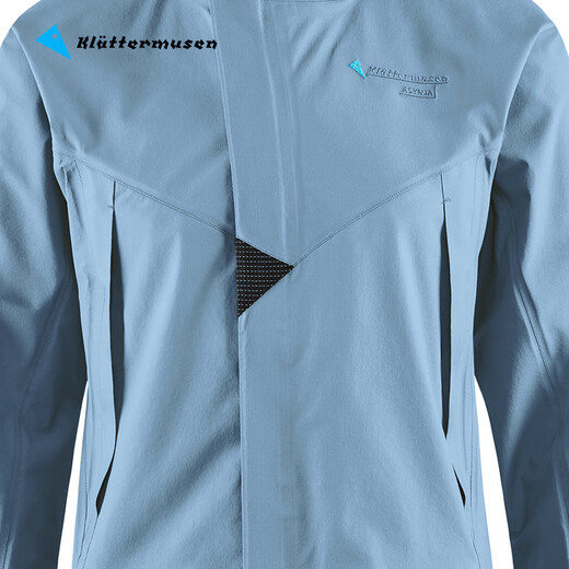 KLATTERMUSEN攀山鼠10651W阿萨神族女款轻量冲锋衣-Asynja Jacket W's 675/Blue Granit（花岗岩蓝） M