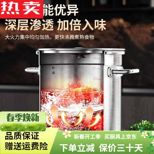 316 Edelstahl-Pot-Suppe Eimer Handelsgeschäftsrunde Barrel Super dicker Haushalt 304 Suppentopf mit Deckel mit großer Kapazität 11304 Edelstahl verbessert Low-Price-Promotion