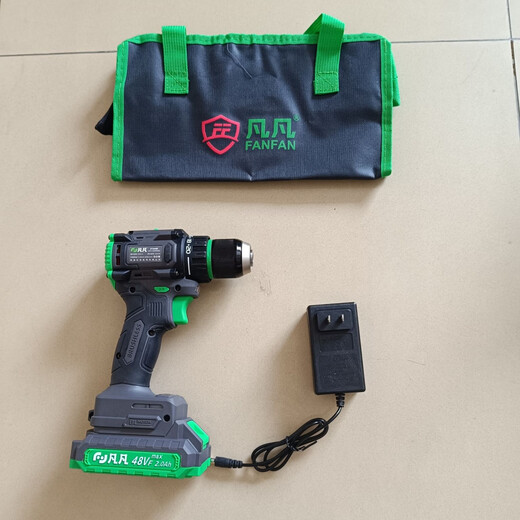 Jindu Fanfan Electric Bohrer D1048E Lithium Elektrische Bohrer bürstenlose kleine Stahlkanone 21V45N.M Treibermaschine Extra Small Fanfan 21V Elektrobohrer Single Electric Standard