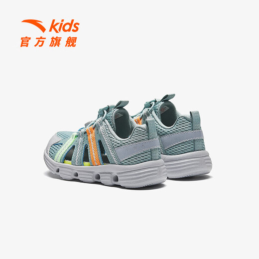 ANTA Children's Sandals Boys' Shoes Sports Shoes 2025 Summer New Outdoor Baotou Water and Land River Tracing Shoes Beach Shoes Fisheye Blue/Mud Lime-1 28