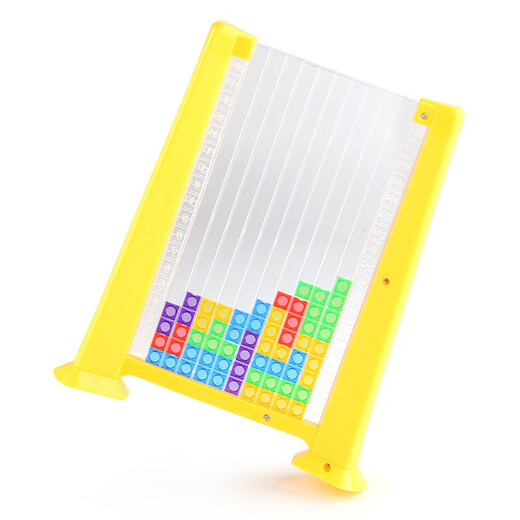 Tetris -Puzzlespielzeug für Kinder, Jungen, Mädchen, frühe Bildung, intellektuelle Entwicklung Tabletop Spiel Geburtstagsgeschenk Red Boxed Tetris
