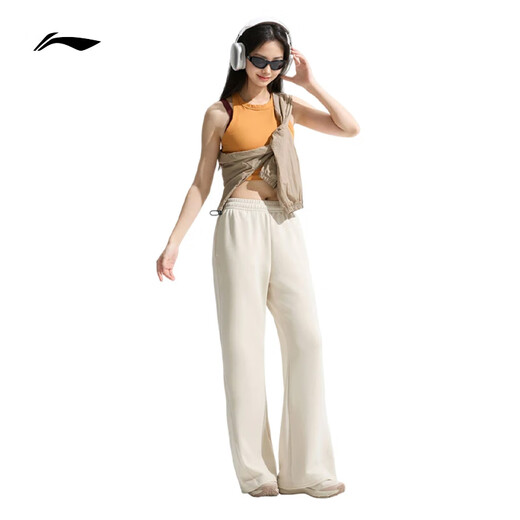 Pantalones de microflares de Li Ning para mujeres 2025 Summer NUEVA FITOS FITNES