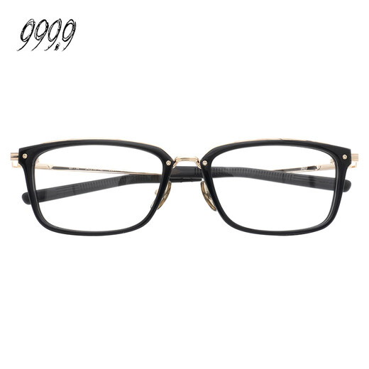 
FOUR NINES999.9 glasses frame men's classic full frame optical far myopia glasses frame M-114 9901 black and gold