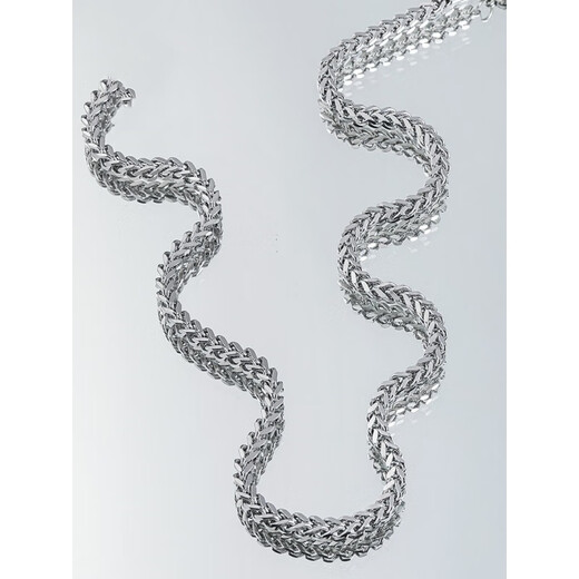 Guanpu Pavilion Fat Donglai's same style pt950 platinum Cuban chain new boys platinum keel necklace men's trendy brand versatile platinum width 3mm length 45cm