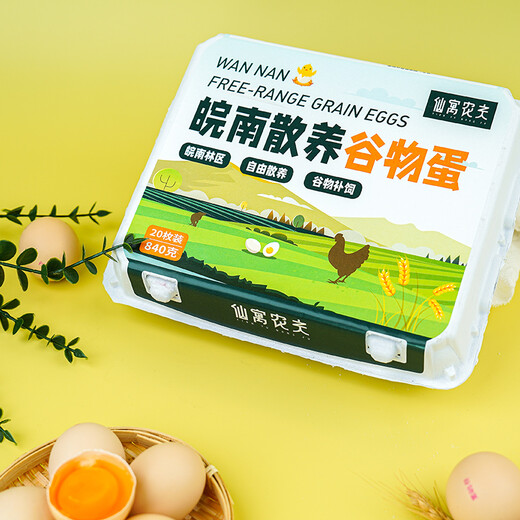 Xianyu Farmer Wannan Free Range Grain Eggs 20 pieces 840g Xianyu Farmer Wannan Free Range Grain Eggs 20 pieces 840g