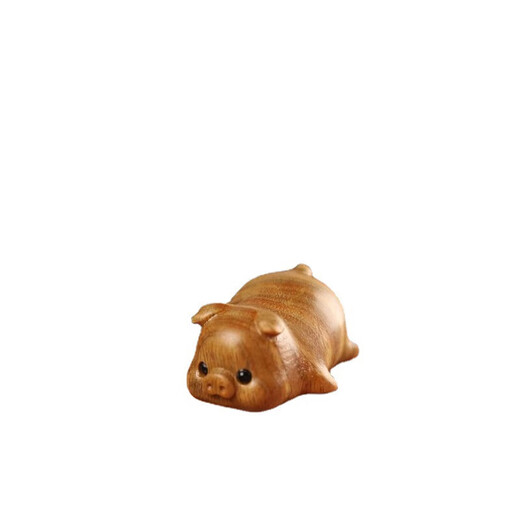 [Flagship store same origin] Ebony wood lucky pig key chain hanging decoration mobile phone chain car pendant peace cultural relics gift red sandalwood pig pendant