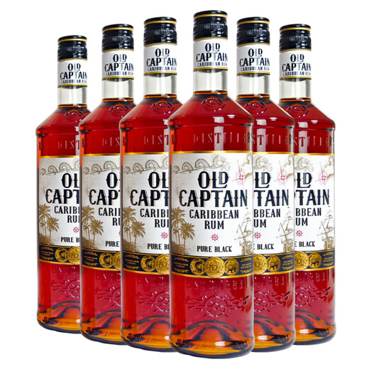 
Old Captain of the Galle Sea, Black Rum, Cocktail Base, Original Bottle of Imported Foreign Liquor, 700ml*6 Bottles