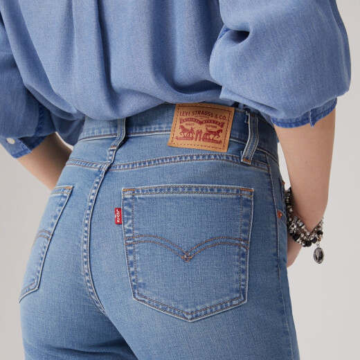 Levi's 25-year-old new women's 724 high waist slim straight jeans
