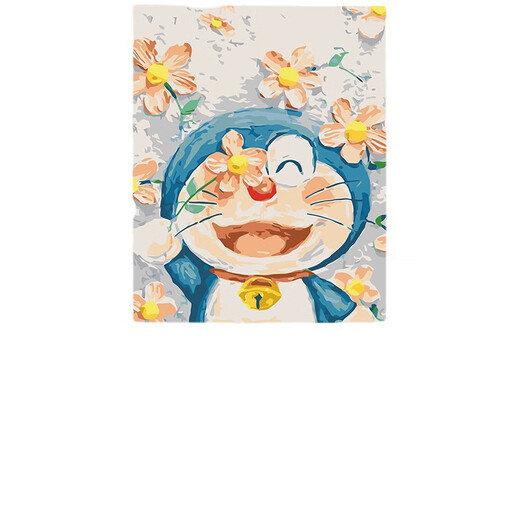 DIY Digital Oil Painting SpongeBob Doraemon niedliche handgesperrte handgedrückte Ölmalerei DIY Färbung 1048 50*65 gestreckte 2,5 cm verdickte Rahmen