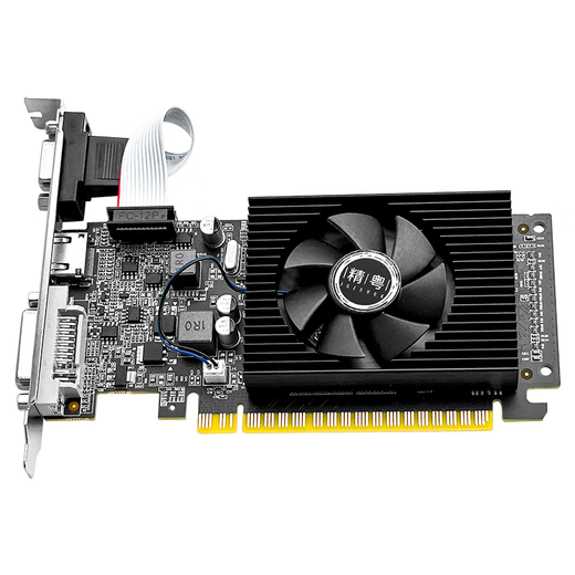 精粤 GT730显卡4G独显游戏台式机商用家用办公音影电脑替GTX750 720 GT710 精粤GT610LP-2GD3刀卡 2GB
