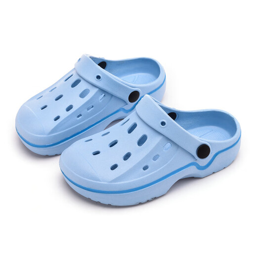 New style children's hole shoes for summer drifting men and women's parent-child garden shoes for indoor and outdoor slippers size 30-45 painted dark blue 34-35
