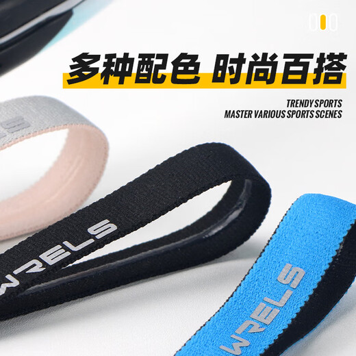运动瑜伽止汗细发带跑步篮球健身导汗带男女防滑柔软吸汗弹力头带 玫紫