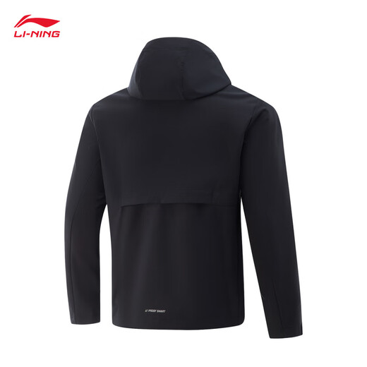 Li Ning Windproof and Water-Repellent丨Assault Jacket for Men and Women Autumn Outdoor Sports Fashion Hooded Cardigan Jacket Fitness Protection Black 451-6 XL