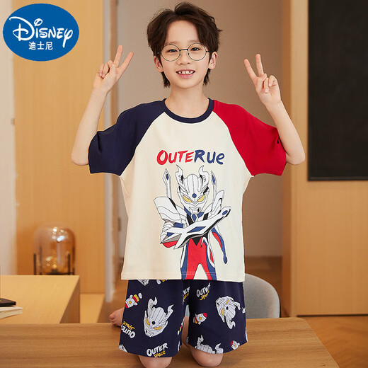 Disney children's pajamas boy Cerro short-sleeved 2025 new summer pure cotton baby boy home clothes medium large children thin N682 Brae chooses armor form [new style] 170 10 sizes [103-112cm/40Jin [Jin equals 0.5 kg]]