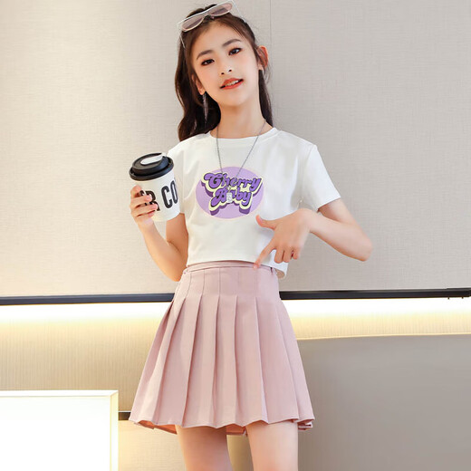 Zhao Qingyu Girls Jk костюм для студенческой юбки в стиле колледжа Дети летние юбки брюки с коротки