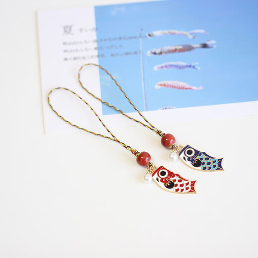 Seine Dynamik: Mobiltelefon Lanyard-Anhänger, Schmuck für Mobiltelefonketten, japanische und koreanische Karpfen, Anti-Lost-Seilkurzanhänger, USB-Schlüsselbund-Multifunktionshänge-Ornament, alle Ihre Wünsche werden wahr geworden