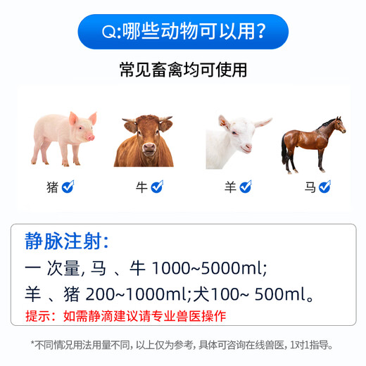 Senao 5% glucose injection 100ml pet dog veterinary supplementary body fluid nutrition hydration dehydration infusion