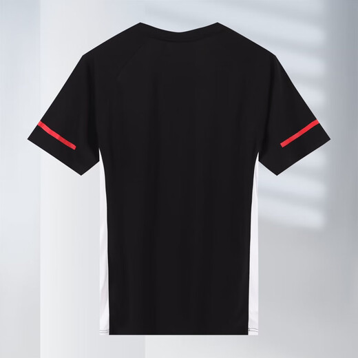 
2025 new spring badminton uniform men and women short-sleeved competition suit quick-drying breathable sports competition training suit 7028 white men's top L