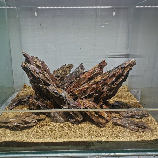 OIMG pure natural pine bark gravel material package fish tank landscaping micro landscape small pieces of native natural porous stone rockery landscaping pine bark stone 19-26 cm selected 5 Jin Jin equal to 0.5 kg package