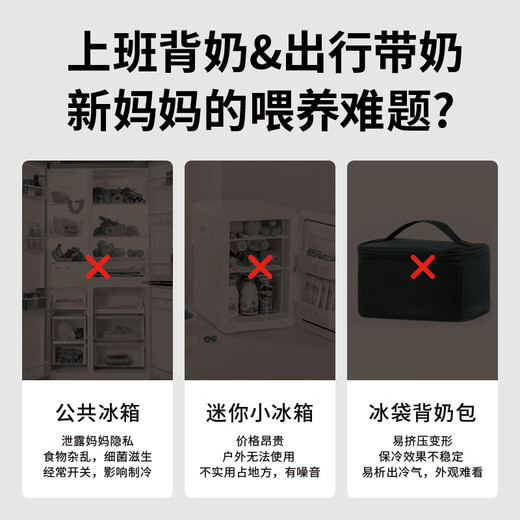 冰大师（ICEMASTER）保温箱母乳冷藏盒上班便携保热箱车载户外储奶冷冻小冰箱5.5L