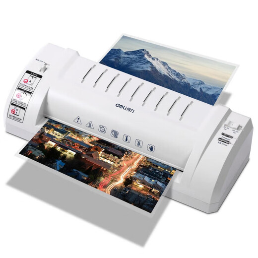 Deli3894 Foto Plastik-Versiegelungsmaschine A3A4 Papier Plastizisierungsmaschine Büro- und Haushaltsfilmbeschichtungsmaschine Handelsklebstoff Maschine A4 Kunststoffversiegelungsmaschine Senden 100 6-Zoll-Film