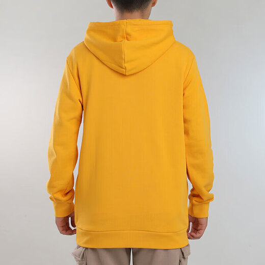 阿迪达斯 （adidas）三叶草男士上衣2025春季运动休闲连帽防风套头衫卫衣 GD9923黄色 S -46