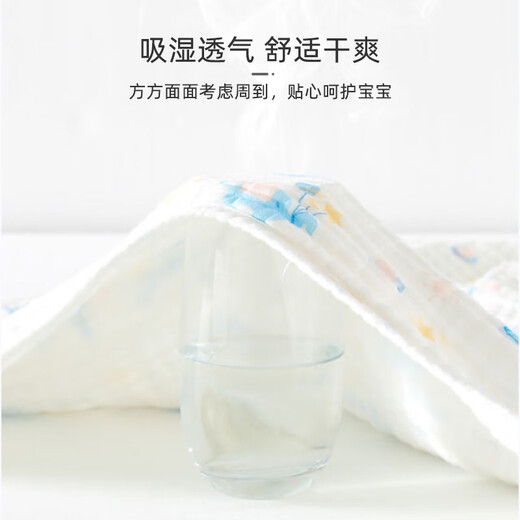 9i9婴儿包巾纯棉襁褓巾新生儿被子纱布盖毯宝宝包单浴巾A134兔子