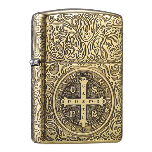 Zippo Original Original Genuine Lighter Armor Brass Tallado de cinco lados Evil Spirit Elegy Custom Gift Regal Rutina Constantino Constantino Stand-Alone Dy9902d