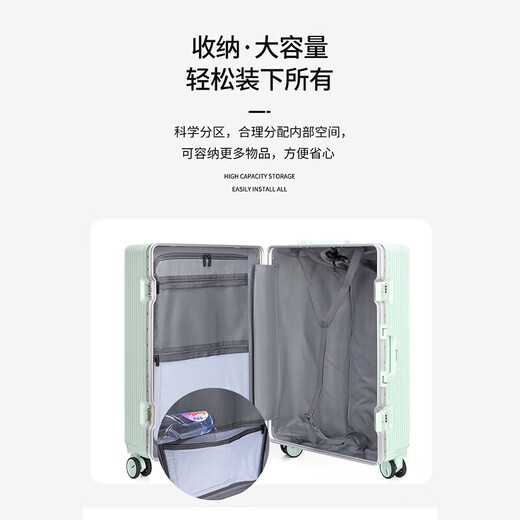 
Not stopped. Retired souvenir suitcase multi-function 20-inch high-value and large capacity Silver gray WZHL-15920