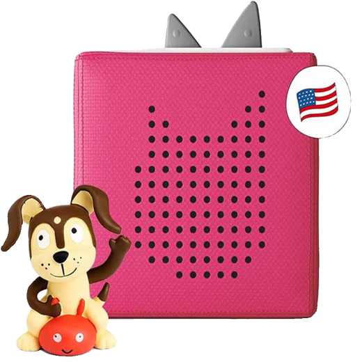 创峻Toniebox美版英文儿歌故事学习机tonies生日礼物儿童早教 现货Red(含Puppy人偶)