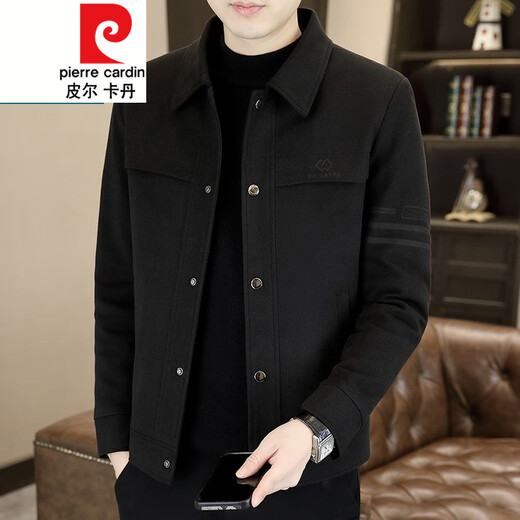 皮尔卡丹（pierre cardin）男装春秋新款帅气翻领夹克潮流休闲上衣 826灰色 【春秋款】 L 【115-130斤】