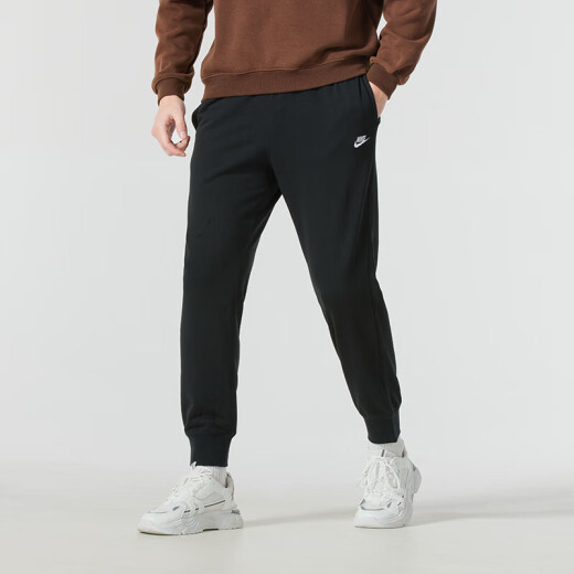 NIKE运动套装男装 25夏季新款商务休闲翻领POLO衫短袖T恤 小脚裤长裤 FN3895-100+FN3802-010 L