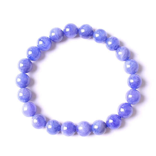 Shiyi Dikai Natural Tanzanite Bracelet Ice Moisturizing Body Fantasy Blue Purple Tanzanite Bracelet Crystal Jewelry Gift Versatile Beads 1st Class Tanzanite 7mm