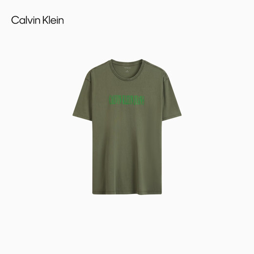 Calvin Kleinjeans 25 Frühlings- und Sommer Neue Herren-Casual Trend CK Briefe Drucken reine Farbe reines Baumwoll kurzärmelige T-Shirt 4RB854G