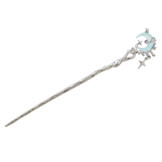 Su Shiliu's new Chinese-style moon hairpin for women, new temperament, high-end hairpin, modern simple daily hairpin, gift, branch moon hairpin, gift box