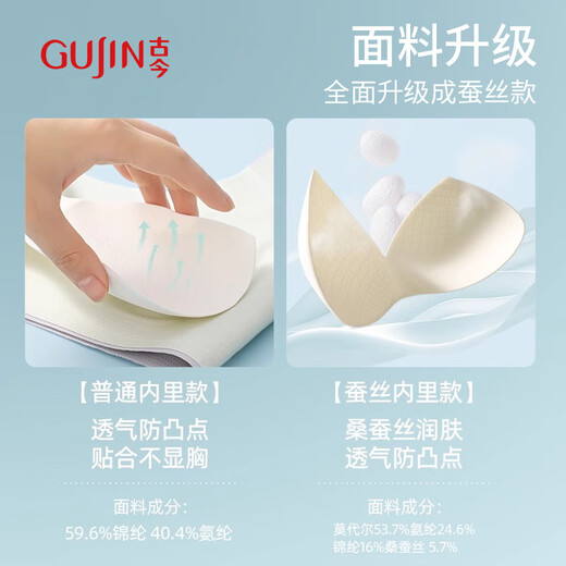 Gujin 2 pièces Girl Bra Étudiant sport Sports Abscropore Girl Girl Development Période de 15 ans Junior High School Student Vest XL