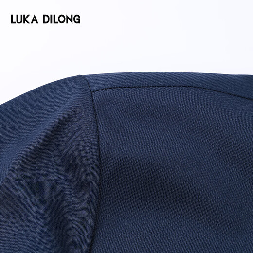 Lucadilong [100% Merinowolle aus Italien importiert] Leichte Luxus-High-End-Herren-Business Executive Jacket Coat Royal Blue M (48)
