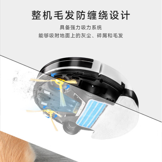福玛特（FMART）智能家用D30扫地机器人 擦地机洗地机 自动智能扫拖机器人家用地毯清洁器 变频吸力大容量尘盒水箱 APP控制+大容量水箱+