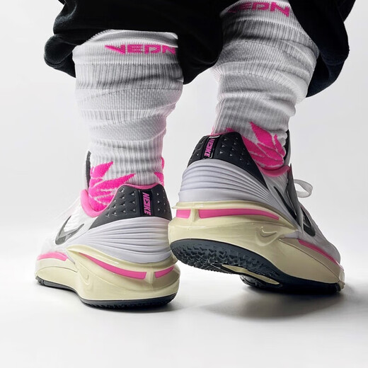 Nike (Nike) Chaussures masculines officielles Air Zoom G.T.CUT 2 EP non-glisser les chaussures de basket-ball pratiques décontractées résistantes aux hommes FD9905-101 ROSE WHITE 40