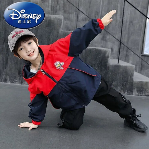 Disney (Disney) Disney Ultraman Clothes Boys Jacket Autumn New Cool Handsome Children Boys Autumn Clothes Hooded Style Navy Blue-High Quality Jacket 90 Height 80-90CM