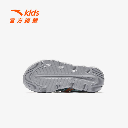 ANTA Children's Sandals Boys' Shoes Sports Shoes 2025 Summer New Outdoor Baotou Water and Land River Tracing Shoes Beach Shoes Fisheye Blue/Mud Lime-1 28