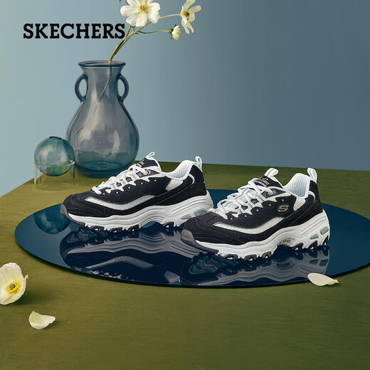 
Skechers women's shoes autumn thick sole daddy shoes versatile panda shoes soft sole comfortable outside casual sneakers 11959