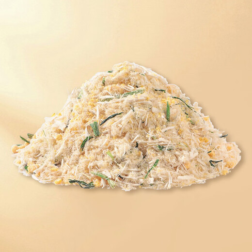 CLCEY freeze-dried cat grass, egg yolk and meat floss, pet snacks, cat food companion nutrition, cat hair ball nemesis, lazy cat grass, cat grass, egg yolk and meat floss, 200g, can be mixed with food