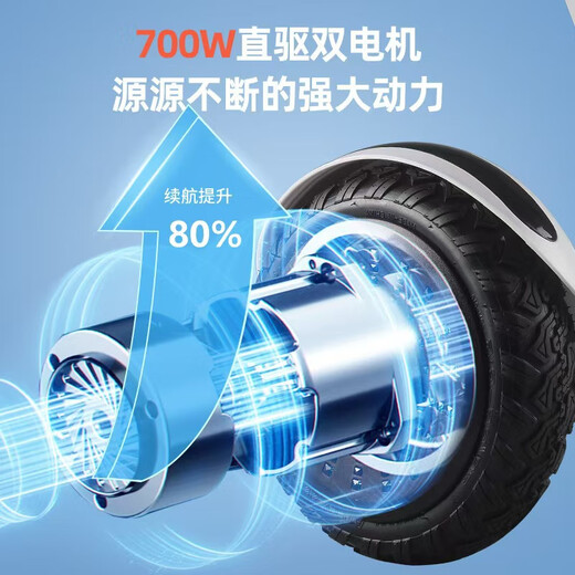 小米狼电动平衡车2025新款双轮成人体感车儿童带扶杆自平衡车 白色+带扶手 10寸 36v