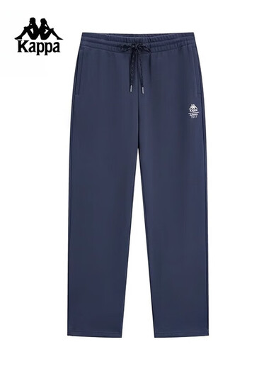 Kappa (Kappa) Nuevos pantalones deportivos Pantalones rectos para hombres Pantalones de punto suelto Pantalones de trote K0F12AK62 Black Oyster-9909 XS