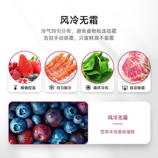 LG6555-Liter großer Kapazität Kühlschrank Doppeltür mit großer Kapazität luftgekühlter frostfreier intelligenter Frequenzumwandlung Energiesparender Kühlschrank Silber