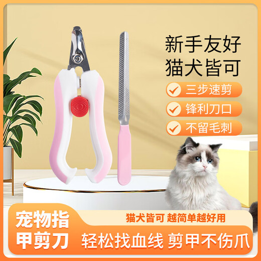 Pet Xiaoyi Cat Nail Clipper Set Pet Dog Special Nail Grinder Artifact Beauty Tool Pet Nail Clipper Set